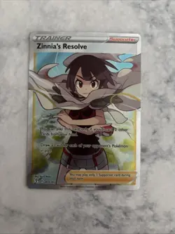 Zinnia's Resolve 203/203 SWSH Evolving Skies Ultra Rare Pokemon Card - NM - Image 1