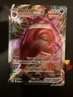 Gengar Vmax 157/264 Fusion Strike NM Full Art Ultra Rare Pokemon Card - Image 1