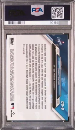PSA10 Top Mint 2024 Topps Now Shohei Ohtani NL MVP #OS-6 Baseball Card JAPAN - Image 2
