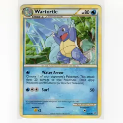 Pokemon TCG Wartortle 42/95 HGSS Unleashed Regular Uncommon Card EN-HP 2010 - Image 1