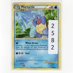 Pokemon TCG Wartortle 42/95 HGSS Unleashed Regular Uncommon Card EN-HP 2010 - Image 3
