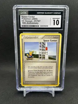 Pokemon Pikachu 10th Anniversary Space Center Promo Card 2006 CGC 10 - Image 1