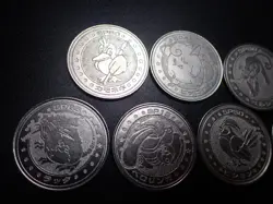 Pokemon Card Meiji Promo Battle Coin x7 Farfetch'd Clefairy etc #5500 - Image 2
