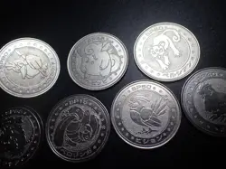 Pokemon Card Meiji Promo Battle Coin x7 Farfetch'd Clefairy etc #5500 - Image 5