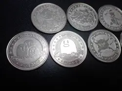 Pokemon Card Meiji Promo Battle Coin x7 Rhydon Dugtrio etc #5494 - Image 2