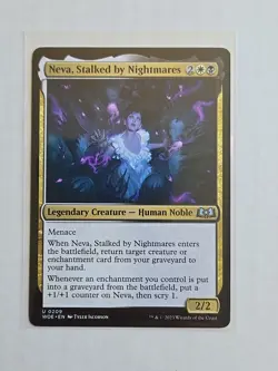Neva, Stalked By Nightmares - Wilds Of Eldraine - LP - MTG Magic - Uncommon - Image 1