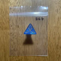 🎲 FREE w/10 dice! MTG d4 Spindown Life Counter die Hour of Devastation Blue 367 - Image 1
