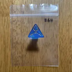 🎲 FREE w/10 dice! MTG d4 Spindown Life Counter die Hour of Devastation Blue 364 - Image 1