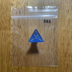 🎲 FREE w/10 dice! MTG d4 Spindown Life Counter die Hour of Devastation Blue 362 - Image 1