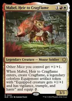 Mabel, Heir to Cragflame BLB NM MTG - Image 1