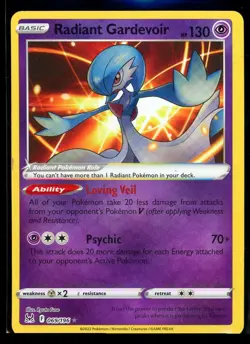 2022 Sword & Shield - Lost Origin Radiant Gardevoir #69 Holo Rare Pokemon Card - Image 1