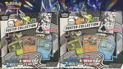 2 POKEMON TCG BLACK BOLT & WHITE FLARE POSTER COLLECTION BOXES SEALED - Image 1