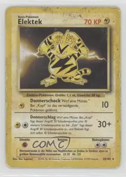 Electabuzz German Pokemon Base Set #20 1999 15fy - Image 1