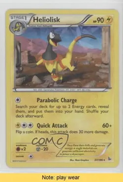 Heliolisk Pokemon XY Flashfire #37 READ 2f4 - Image 1