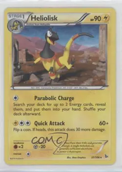Heliolisk Pokemon XY Flashfire #37 12kb - Image 1