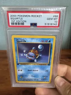 2000 Pokemon Rocket Squirtle 1st Edition PSA 10 GEM MINT - Image 1
