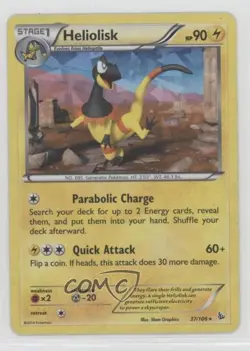Heliolisk Pokemon XY Flashfire #37 01ks - Image 1