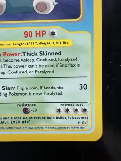 Pokemon Funskool Snorlax from India 2004 Very Rare (LP) - Image 5