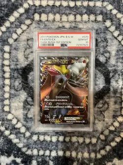 ENTEI EX 070/069 PSA 10 POKEMON BLACK & WHITE DARK RUSH 2011 JAPANESE 1ST - Image 1