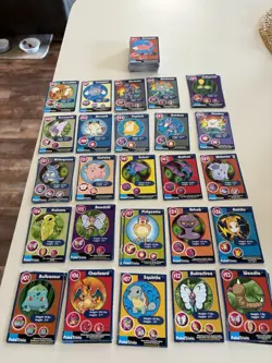 Lot of 103 Vintage Burger King PokeTrivia Pokemon Cards - Charizard Raichu - Image 1