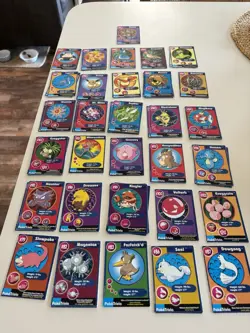 Lot of 103 Vintage Burger King PokeTrivia Pokemon Cards - Charizard Raichu - Image 2