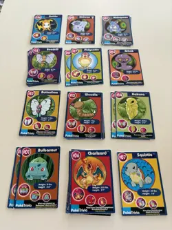 Lot of 103 Vintage Burger King PokeTrivia Pokemon Cards - Charizard Raichu - Image 3