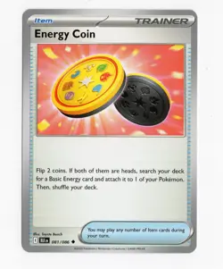 Energy Coin 81/086 Near Mint SV: Black Bolt Pokemon TCG - Image 1