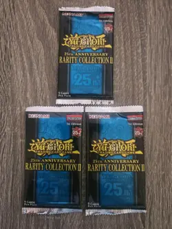 Three (3) YuGiOh 25th Anniversary Rarity Collection 2 Booster Packs - Image 1