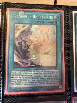 Yugioh Branded In High Spirits BODE-EN055 Super Rare 1st Ed NM - Image 1