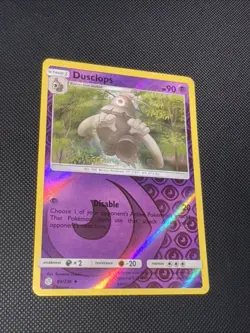 Pokemon TCG Dusclops Sun & Moon Cosmic Eclipse Card 84/236 Reverse Holo - Image 1