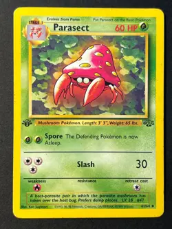 Parasect 41/64 1st Edition Jungle - WOTC Pokemon Card C LP - Image 1