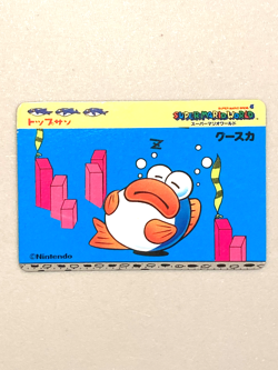 Rip Van Fish - Super Mario World - Nintendo Topsun Top Card Japanese - Image 1