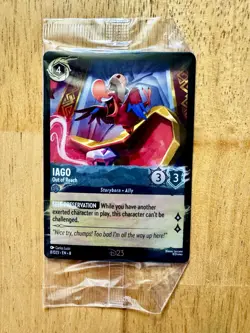 Disney Lorcana Iago "Out of Reach" D23 Promo Exclusive Card 2025 - SEALED - Image 1