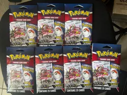 ( 7 lot ) Pokemon Trading Cards Game Mystery Packs 25 Cards 1 Foil Guaranteed 728192554735 - Image 1