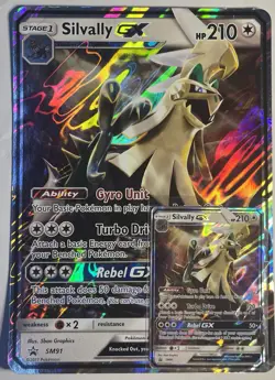 Silvally GX SM91 Promo with Jumbo Card Pokemon TCG - Image 1