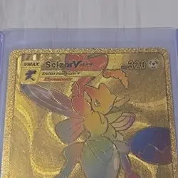 Pokemon Rainbow Scizor VMAX Gold Foil Fan Art Card - Image 2