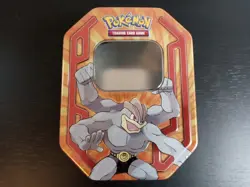 EMPTY Pokemon Champions Machamp Collector Card Storage Tin Nintendo 2016 NO CARD - Image 1