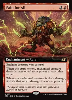 Pain for All - Extended Art EOE NM MTG - Image 1