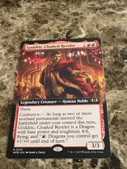 GODDRIC, CLOAKED REVELER Magic the Gathering MTG Wilds of Eldraine Extended Art - Image 1