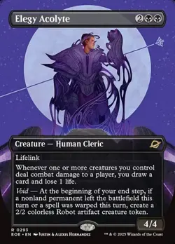 Elegy Acolyte - Extended Art EOE NM MTG - Image 1