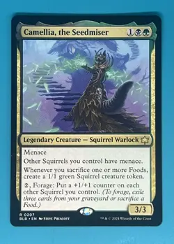 Mtg Camellia, the Seedmiser Bloomburrow Regular - Image 1