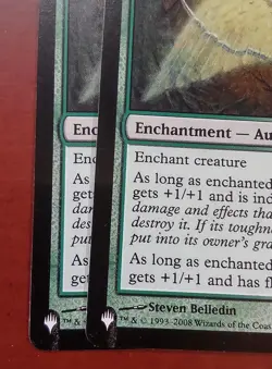 SHIELD OF THE OVERSOUL mtg INK ERROR The List Common - Image 3