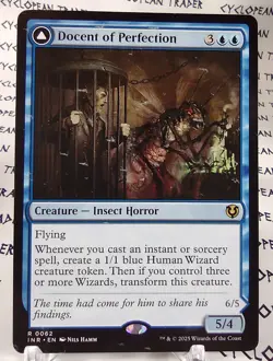 DOCENT OF PERFECTION mtg INK ERROR Innistrad Remastered Rare - Image 1