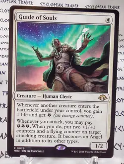 GUIDE OF SOULS mtg DAMAGED Modern Horizons 3 Rare - Image 1