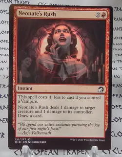 NEONATE'S RUSH mtg OFFCENTER Error Innistrad: Midnight Hunt Common - Image 1