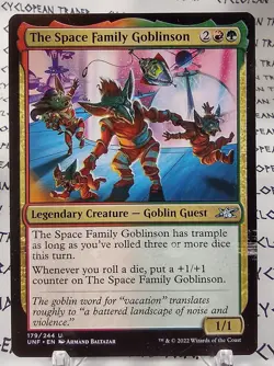 THE SPACE FAMILY GOBLINSON mtg INK ERROR Unfinity Unc - Image 1