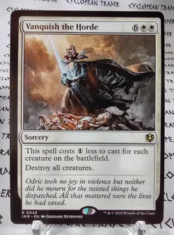 VANQUISH THE HORDE mtg OFFCENTER Error Innistrad Remastered Rare - Image 1