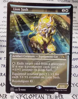 Showcase LION SASH mtg DAMAGED Kamigawa Neon Dynasty Rare (#Z144) - Image 1