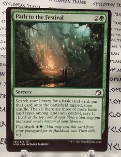 PATH TO THE FESTIVAL mtg OFFCENTER Error Innistrad: Midnight Hunt Common - Image 1
