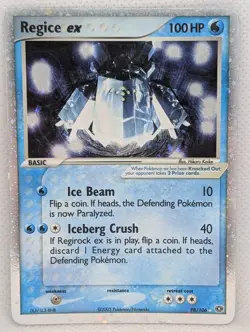Regice ex 98/106 Emerald Holo Rare Pokemon TCG Nintendo legendary LP - Image 1